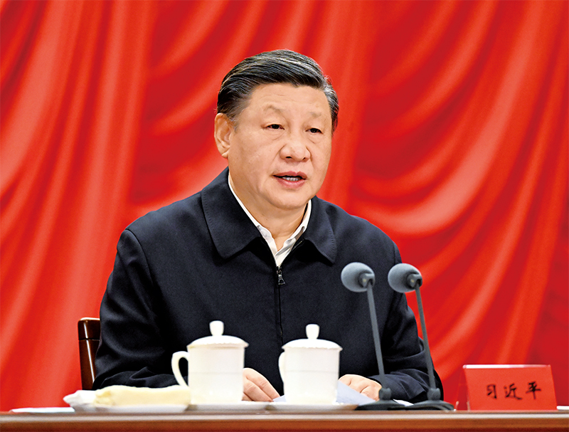 2023年2月7日，新進(jìn)中央委員會的委員、候補(bǔ)委員和省部級主要領(lǐng)導(dǎo)干部學(xué)習(xí)貫徹習(xí)近平新時代中國特色社會主義思想和黨的二十大精神研討班在中央黨校（國家行政學(xué)院）開班。中共中央總書記、國家主席、中央軍委主席習(xí)近平在開班式上發(fā)表重要講話。 新華社記者 李學(xué)仁/攝